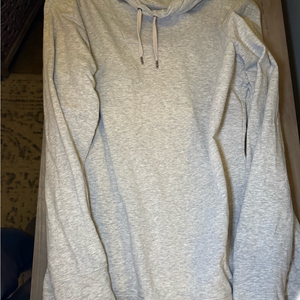 L.L. Bean Light Gray Hooded Sweatshirt - Picture 2 of 5